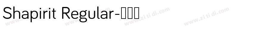 Shapirit Regular字体转换